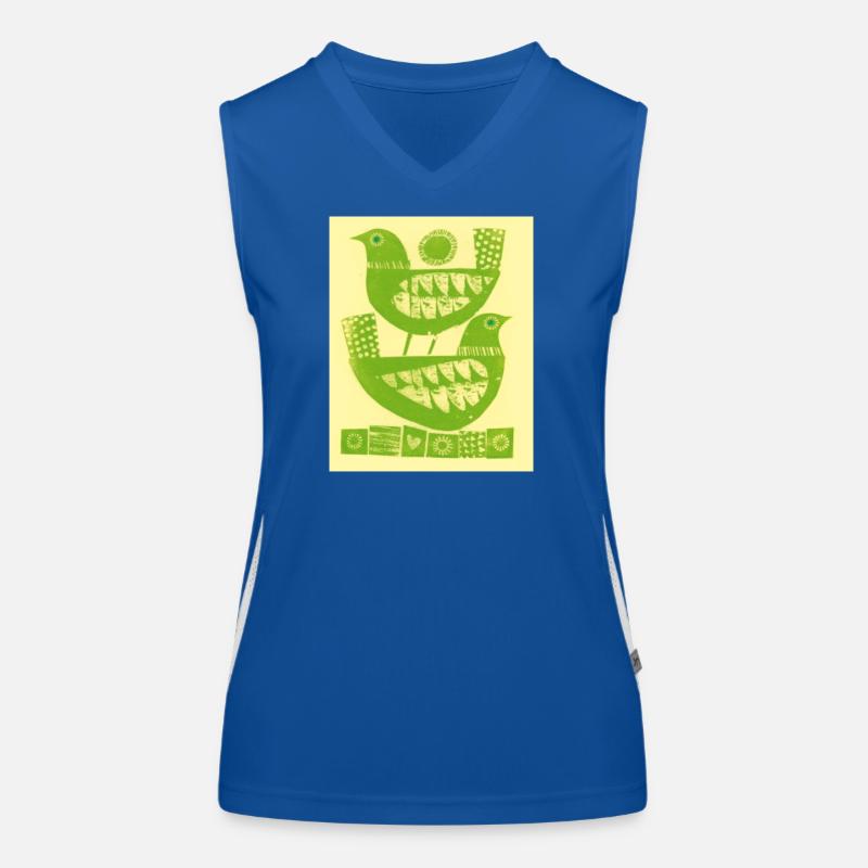 Taube Funktionelles Kontrast-Tank Top für Frauen