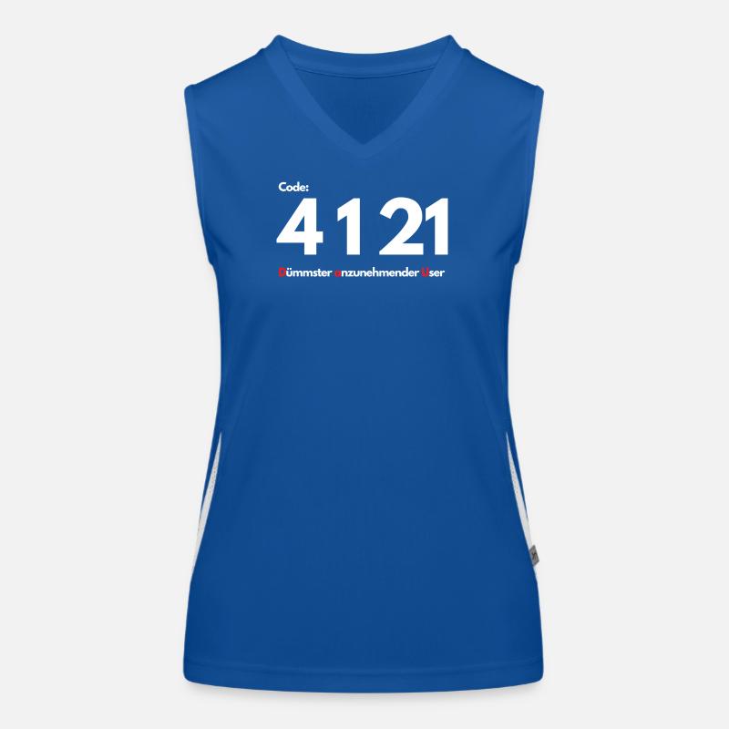 Code 4 1 21 Dümmster anzunehmender User Funktionelles Kontrast-Tank Top für Frauen