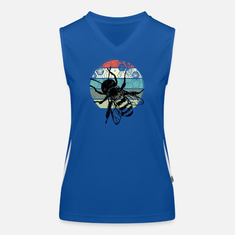 Retro Mosquito Circle Funktionelles Kontrast-Tank Top für Frauen