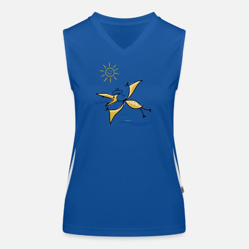 Moin, maritim, Urlaub Funktionelles Kontrast-Tank Top für Frauen