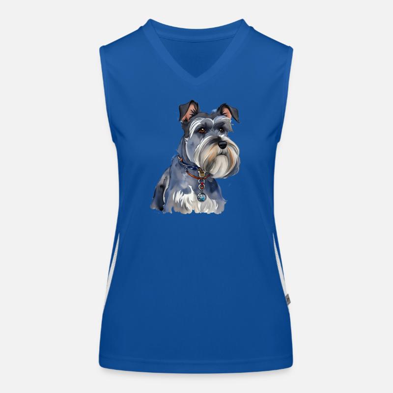 Schnauzer Women's Functional Contrast Tank Top