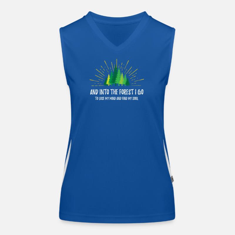 Et je vais dans la forêt Débardeur respirant contrasté Femme