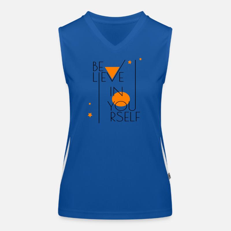 Croyez en vous Débardeur respirant contrasté Femme