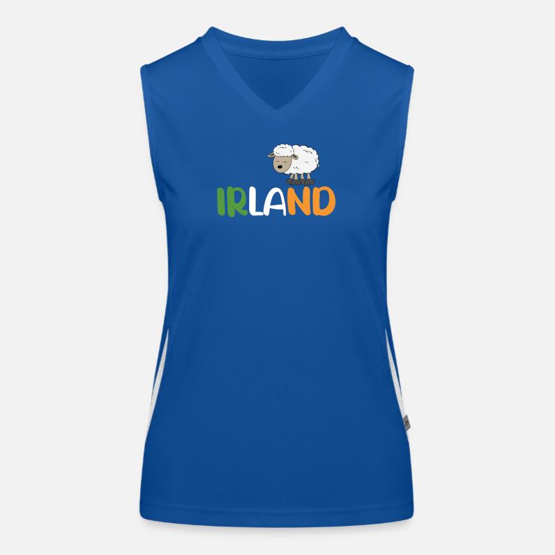 Moutons d’Irlande Débardeur respirant contrasté Femme