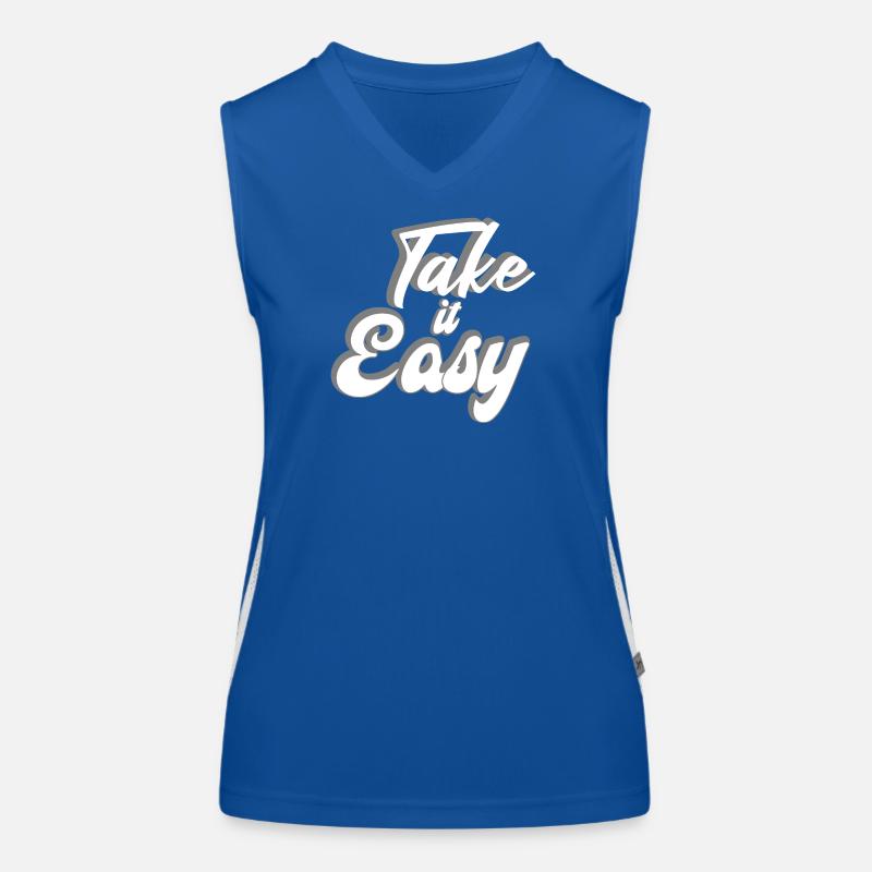 Take it Easy Design Women's Functional Contrast Tank Top