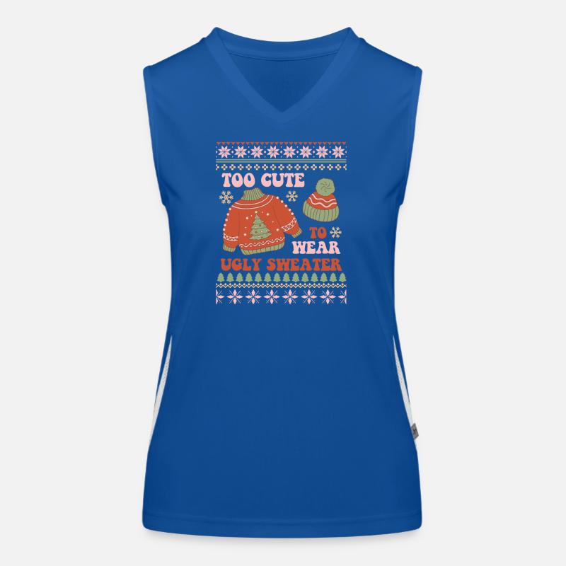 Pull de Noël moche Débardeur respirant contrasté Femme