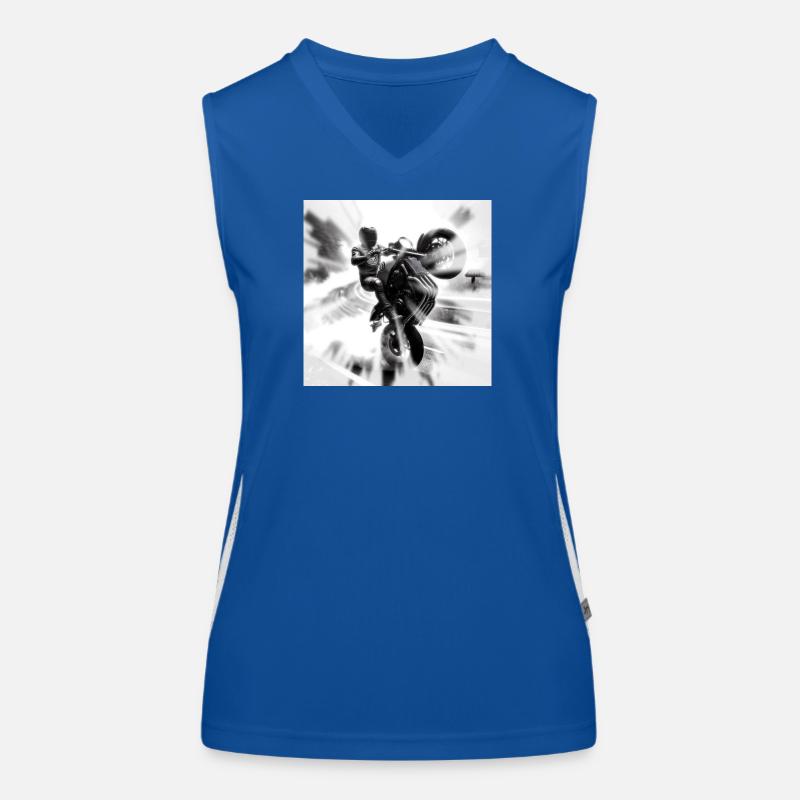 Der Biker ist willig Funktionelles Kontrast-Tank Top für Frauen