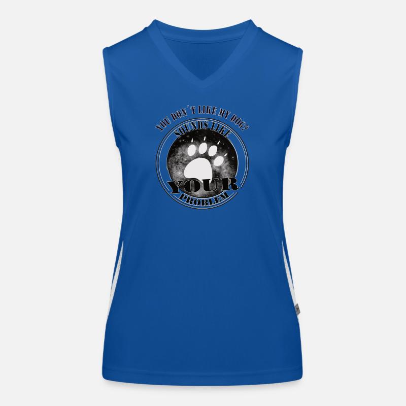 If You Don’t Like My Dog – Statement Design Funktionelles Kontrast-Tank Top für Frauen