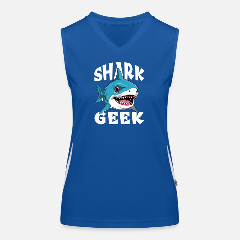 Shark Geek Pour Fan De Requins Débardeur respirant contrasté Femme