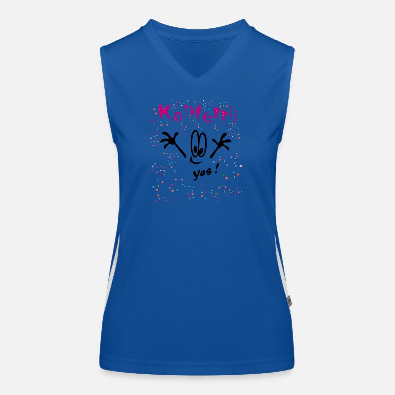 Konfetti Karneval Comic Funktionelles Kontrast-Tank Top für Frauen