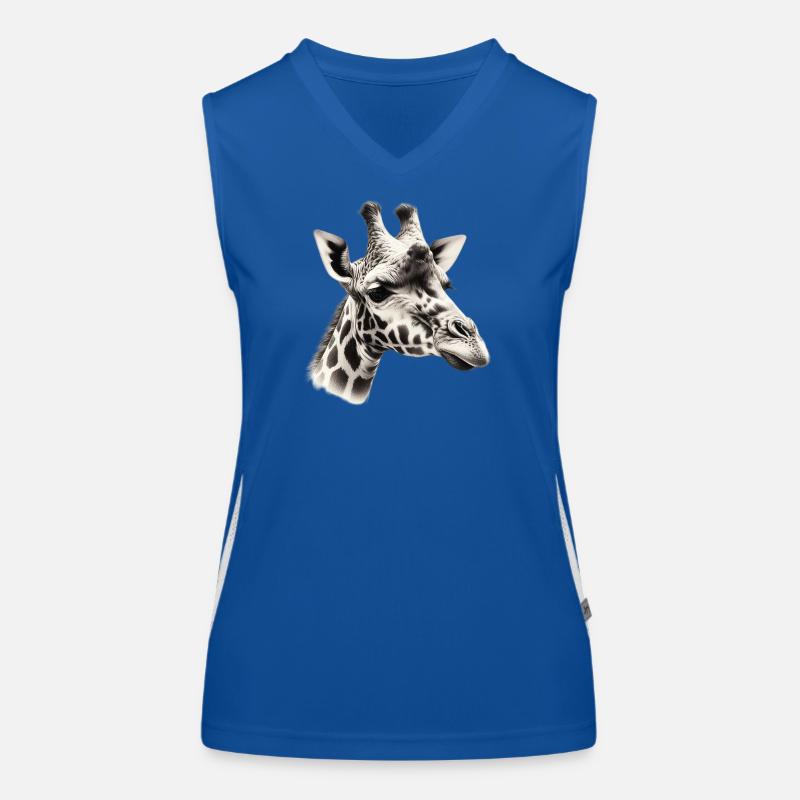 Giraffe Funktionelles Kontrast-Tank Top für Frauen