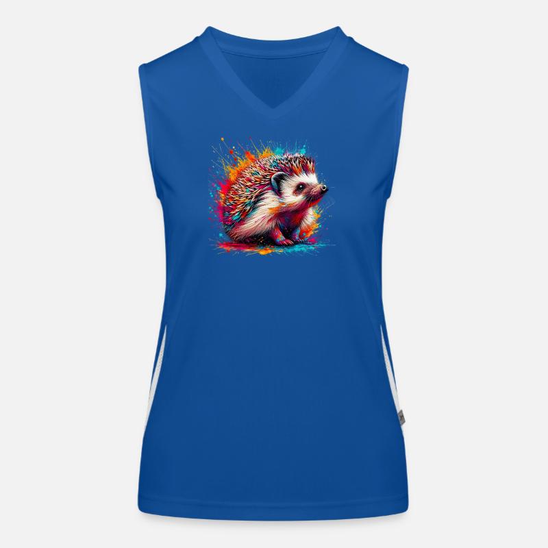 Igel Funktionelles Kontrast-Tank Top für Frauen