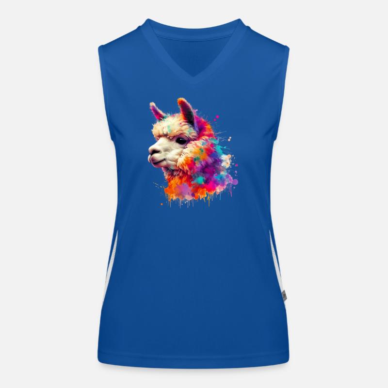 Alpaka Funktionelles Kontrast-Tank Top für Frauen
