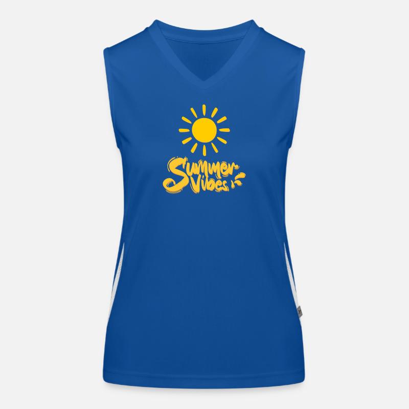 Summer Vibes Funktionelles Kontrast-Tank Top für Frauen