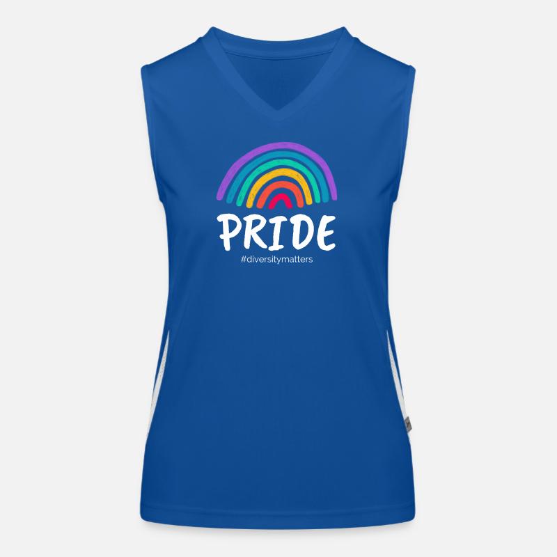 Pride #diversersitymatters Funktionelles Kontrast-Tank Top für Frauen