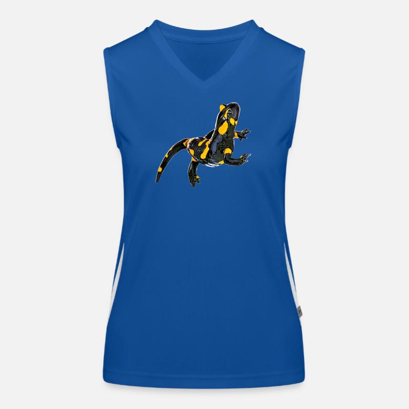 Feuersalamander Funktionelles Kontrast-Tank Top für Frauen