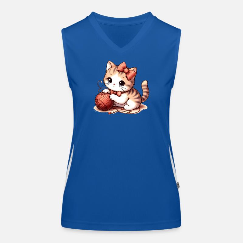 Jeu de chat Débardeur respirant contrasté Femme