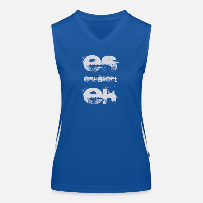 es eskaliert eh Funktionelles Kontrast-Tank Top für Frauen
