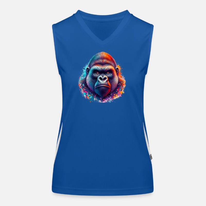 Gorilla Funktionelles Kontrast-Tank Top für Frauen