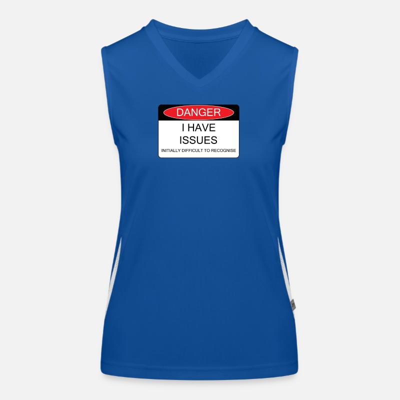 I have Issues Funktionelles Kontrast-Tank Top für Frauen