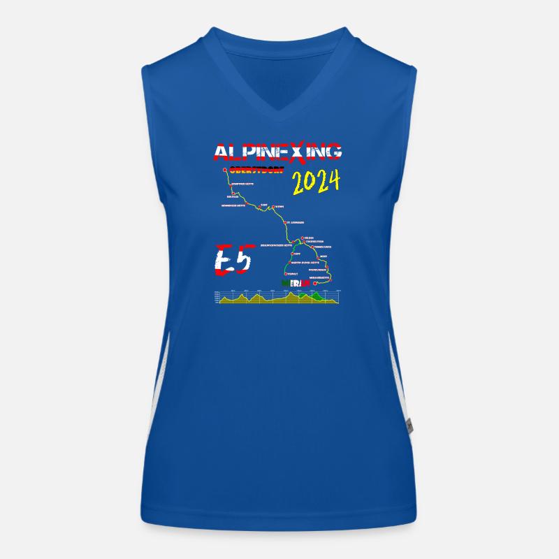 E5 Oberstdorf Merano 2024 Débardeur respirant contrasté Femme