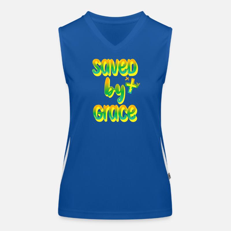 Message joyeux dans la conception de l’arc-en-ciel Débardeur respirant contrasté Femme