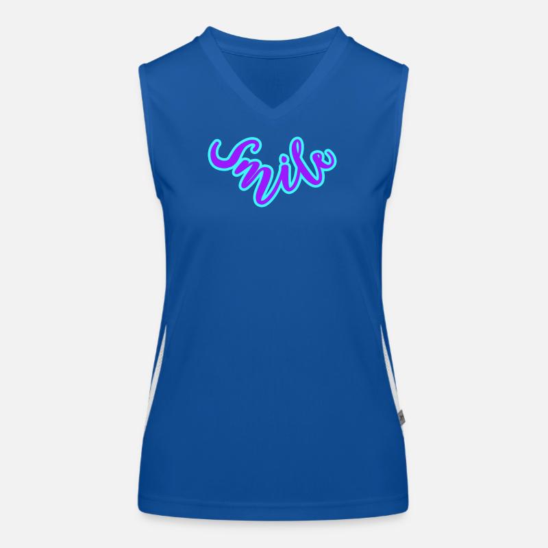 With a smile 🌞 Funktionelles Kontrast-Tank Top für Frauen