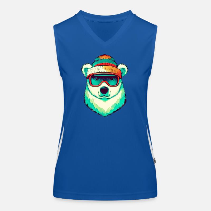 Eisbär Funktionelles Kontrast-Tank Top für Frauen