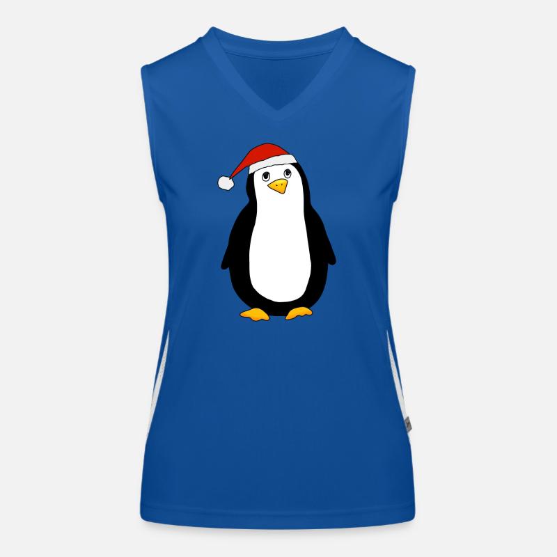 Pingouin de Noël Débardeur respirant contrasté Femme