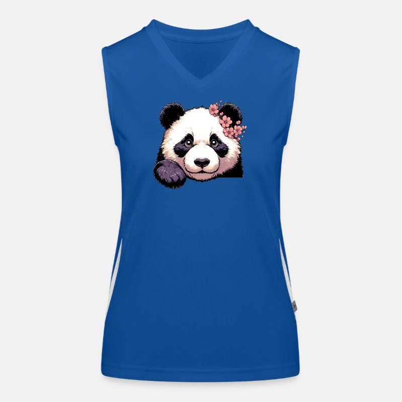 Panda Funktionelles Kontrast-Tank Top für Frauen