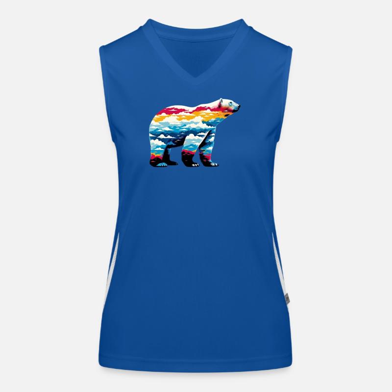 Eisbär Funktionelles Kontrast-Tank Top für Frauen