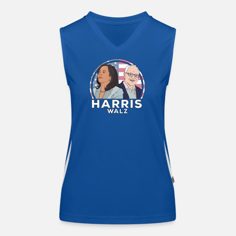 Wahl von Harris Walz Funktionelles Kontrast-Tank Top für Frauen