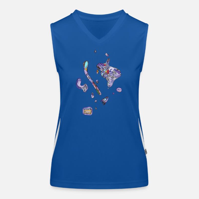 Bunte Flecken Funktionelles Kontrast-Tank Top für Frauen