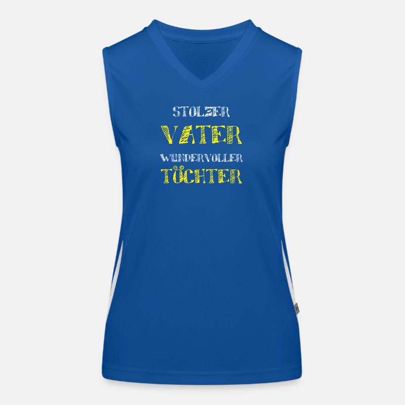Du bist ein stolzer Vater wundervoller Töchter Dad Funktionelles Kontrast-Tank Top für Frauen