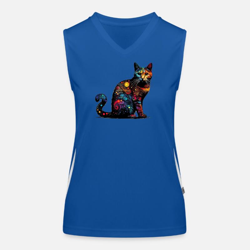 Chat Débardeur respirant contrasté Femme