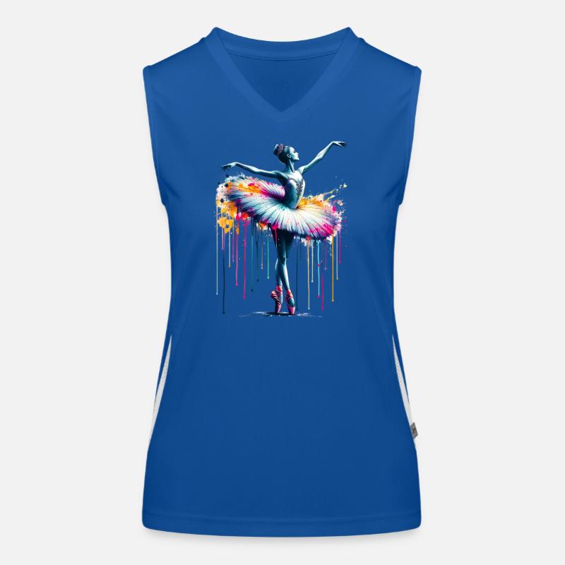 Danseuse de ballet avec tutu Débardeur respirant contrasté Femme