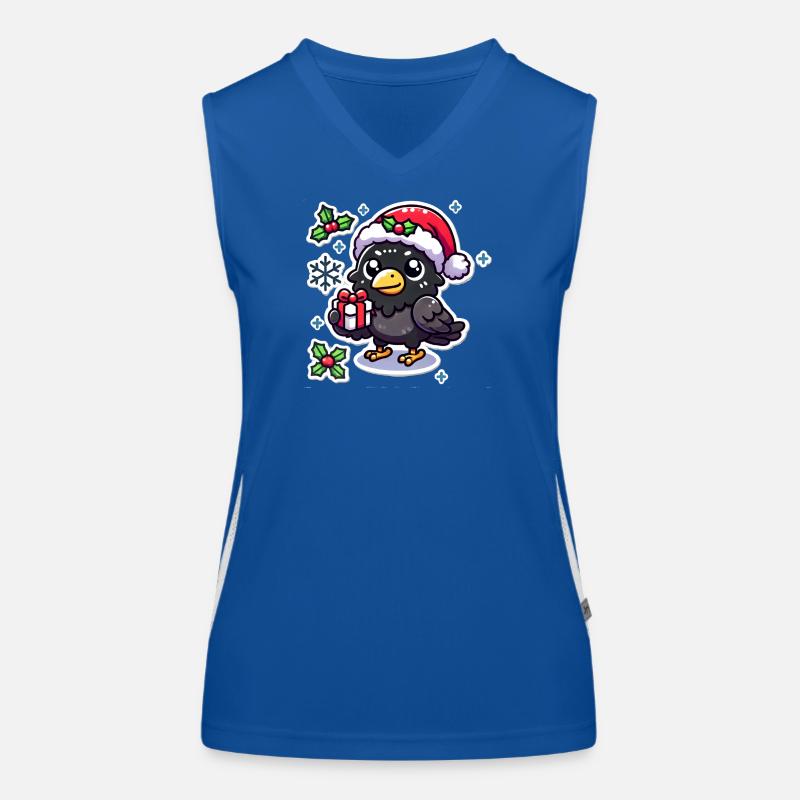 Festive Crow Mischief Women's Functional Contrast Tank Top