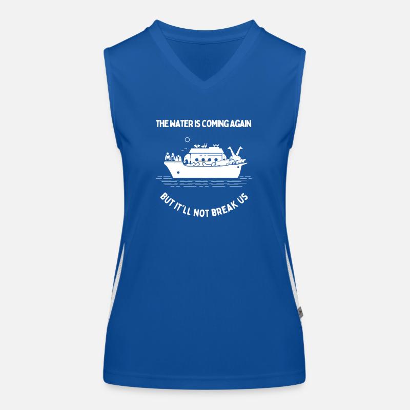 L’eau arrive Débardeur respirant contrasté Femme