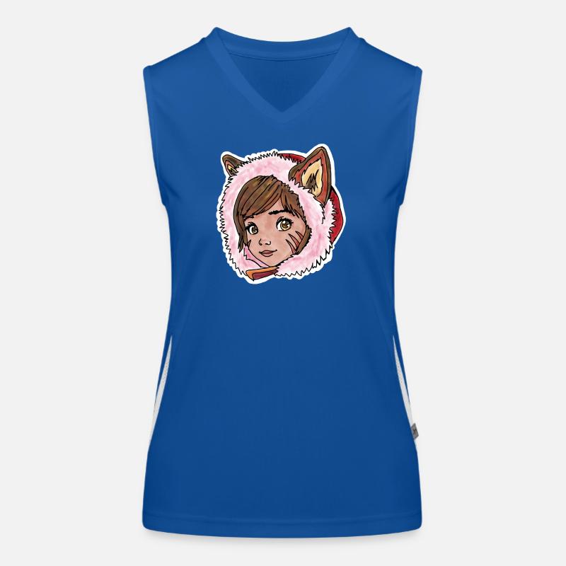 Le Petit Chaperon Rouge en petit loup Débardeur respirant contrasté Femme