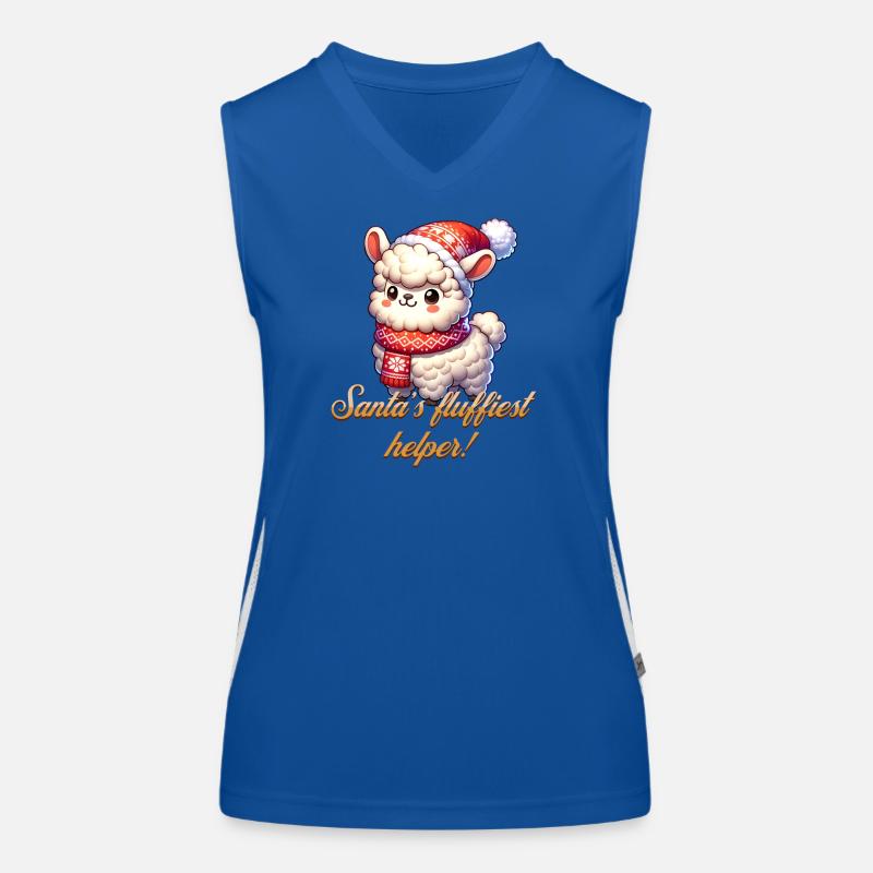 L’alpaga - le petit assistant du Père Noël ! Débardeur respirant contrasté Femme
