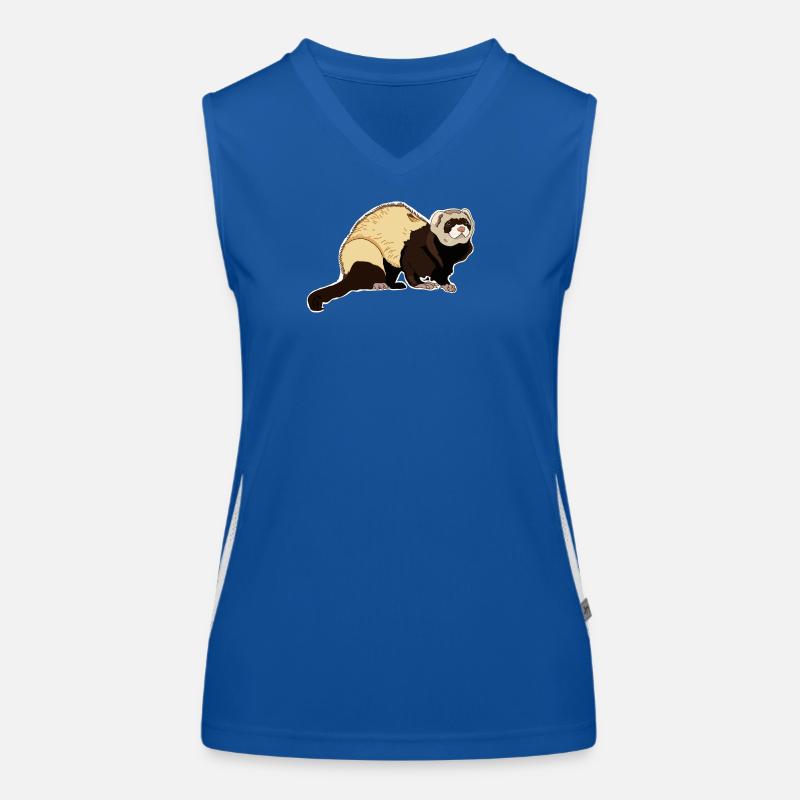 Frettchen Funktionelles Kontrast-Tank Top für Frauen