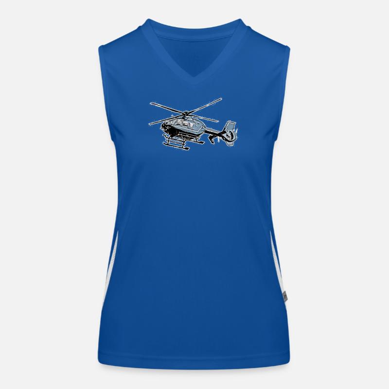 Hubschrauber Funktionelles Kontrast-Tank Top für Frauen