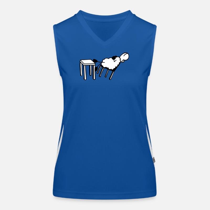 Schlafschaf Funktionelles Kontrast-Tank Top für Frauen