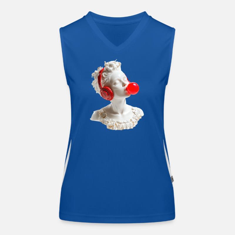 Marmor & Beats Funktionelles Kontrast-Tank Top für Frauen