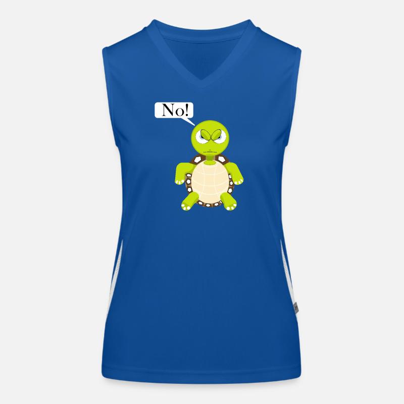 Statement No Turtle, No Fun Comic, No Women's Functional Contrast Tank Top