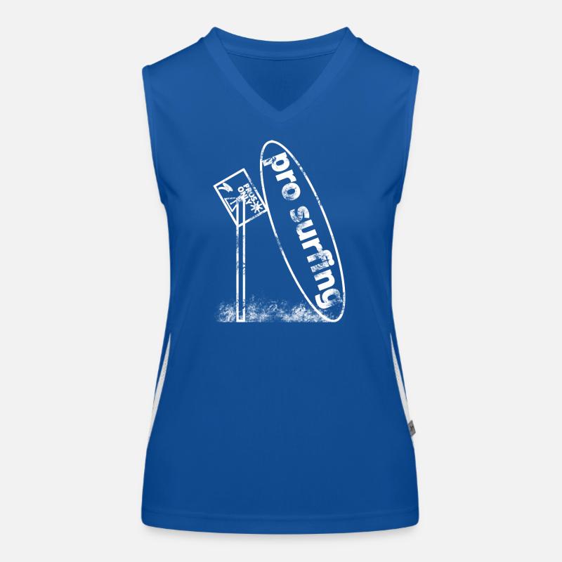 Decaying Surfboard Women's Functional Contrast Tank Top