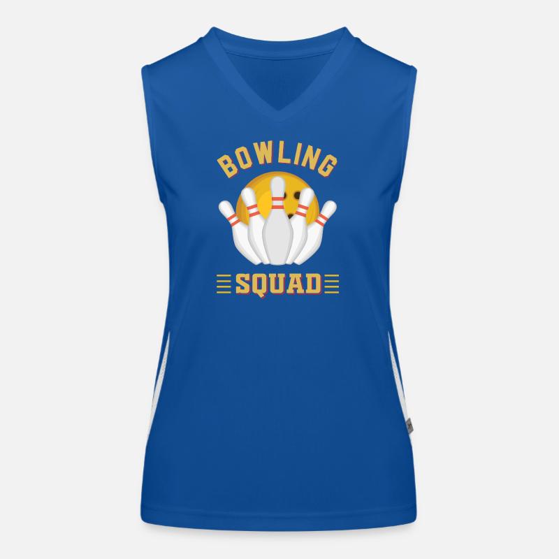 Bowling-Mannschaft Funktionelles Kontrast-Tank Top für Frauen
