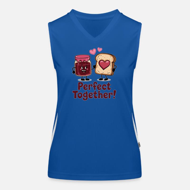 Parfaits Ensemble: Confiture et Toast Débardeur respirant contrasté Femme