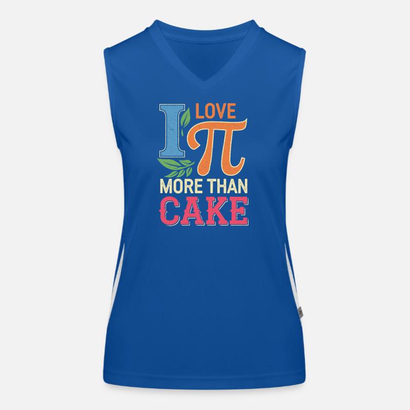 J’aime Pi Plus que le gâteau Débardeur respirant contrasté Femme