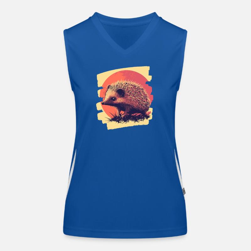 Igel Funktionelles Kontrast-Tank Top für Frauen